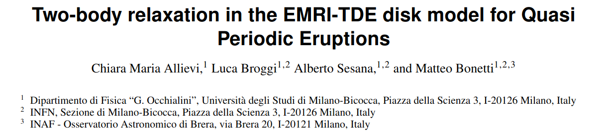 Two-body relaxation in the EMRI-TDE disk model for Quasi Periodic Eruptions\n